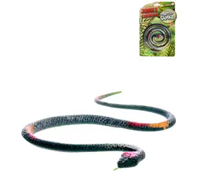 Had Jungle Expedition plastový / Natahovací hračka / Délka po natažení 3 m / Na kartě