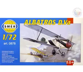 SMĚR Model Albatros D.V / Plastikový model letadla / 1:72 / 32 dílů / 10,2x12,6 cm / od 8 let
