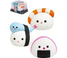 Squishy Sushi kamarádi / Mačkací antistresová hračka / sada 3 ks / Kawaii / od 3 let