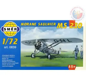 SMĚR Plastikový model Morane Saulnier MS 230 / Letadlo / 1:72 / 9,4x14,6 cm / od 8 let