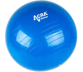Acra Gym Ball 55 cm modrá / Gymnastický míč / Nosnost 150 kg / Pro výšku 150-185 cm