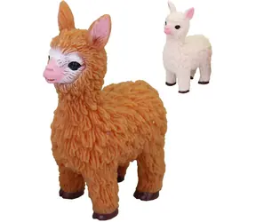 MADE Lama natahovací strečová 9 cm / Zvířátko / Guma / 2 barvy