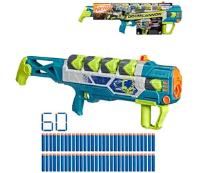 HASBRO NERF Rebel Ops Doom Cannon / Pěnový blaster / Pumpovací / 60 šipek Elite / 5 zásobníků Supershell / věk 8+