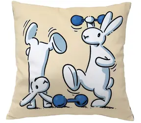 MORAVSKÁ ÚSTŘEDNA Polštář Bob a Bobek Činky / 30x30 cm / 100% polyester / od narození