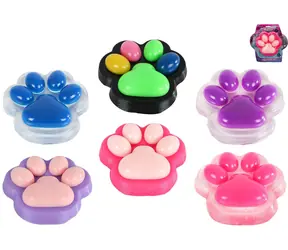 Glamour Mačkací hračka Kočičí tlapka / Antistresová hračka / Sliz / 17 cm / 6 barev