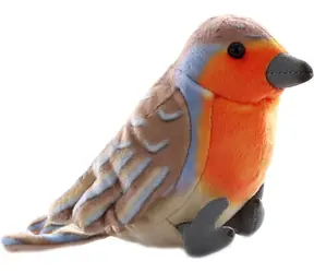 Plyšový pták červenka 16 cm / Plyšová hračka / ECO / od 0 měsíců