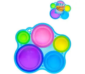 Pop It Bubble Pops antistresová hračka / Silikon / 5 maxi bublin / od 3 let