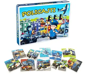 HYDRODATA Společenská hra Policajti 3v1 / Logická hra / 40 karet / od 3 let