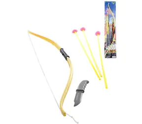 ORION Indiánský luk se 3 šípy a nožem / Luk 76 cm / 3 šípy s přísavkou / Plast / 3+