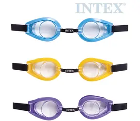 INTEX Plavecké brýle 55602 / Plast / Fialová, žlutá, modrá / od 3 let