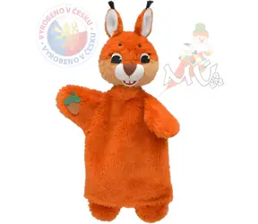 MORAVSKÁ ÚSTŘEDNA Maňásek s tlapkami Veverka / textil / 32 cm / od 3 let