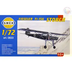 SMĚR Plastikový model Fieseler Fi156 Storch / Letadlo / 1:72 / 14x19,5 cm / od 8 let