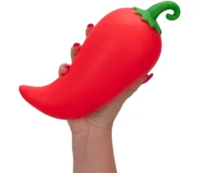 MEGA SQUEEZE Mačkací chilli paprička XL / Antistresová hračka / Plast / 24 x 10 x 9 cm