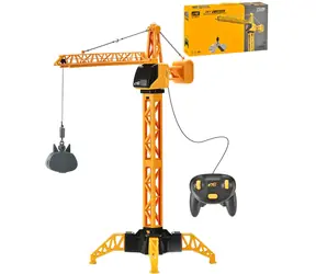 WIKY Jeřáb věžový žlutý / 71 cm / kabelové ovládání / otočný 360° / na baterie 3x AA / od 3 let