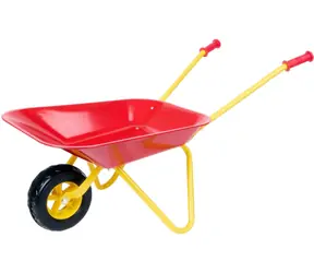 UDG Kolečko kovové červené / Zahradní kolečko / 76x38x43 cm / od 3 let