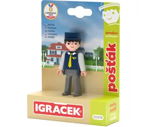 EFKO Figurka Igráček Pošťák / Řada Povolání / balík, brašna / od 3 let
