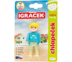 EFKO Figurka Igráček Rodina Chlapeček / Kloubová / Plast / 7,5 cm / na kartě / od 3 let