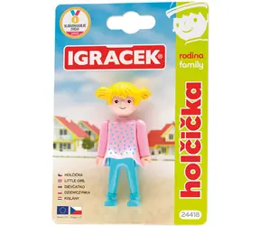 EFKO Figurka Igráček Rodina Holčička / Kloubová / 7,5 cm / od 3 let