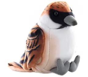 Plyšový pták vrabec 18 cm / Plyšová hračka / ECO / od 0 měsíců