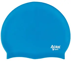 Acra Plavecká čepice světle modrá / Silikon