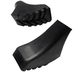 Botička hranatá, pár / Koncovka trekové hole / gumová / vnitřní průměr cca 11 mm