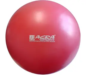 ACRA Míč Overball Itálie červená / 30 cm / nosnost 120 kg