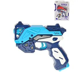 Pistole vesmírná 18 cm / Dětská zbraň / Plast / Světlo a zvuk / 2 barvy / od 3 let