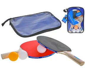 GAMETIME Sada na stolní tenis / 2x pálka / 3x míček / Pouzdro na zip