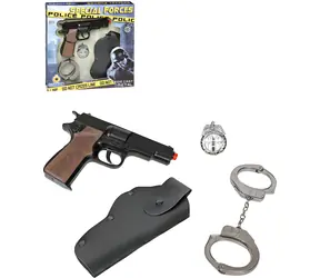 Policejní sada Speciální jednotky s kapslovou pistolí / Kapslíková pistole / 8 ran / Kov / od 3 let