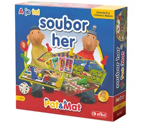 EFKO Soubor her Pat a Mat / Stolní hra / Rodinná / 50 variant her / od 5 let