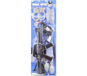 ORION Policejní sada s revolverem a doplňky / Samopal, revolver, vysílačka, pouta a granáty / Plast / od 3 let