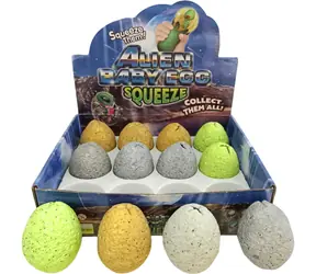 ALLTOYS Mačkací vajíčko Alien Egg / Antistresová hračka / 6 cm / mix barev