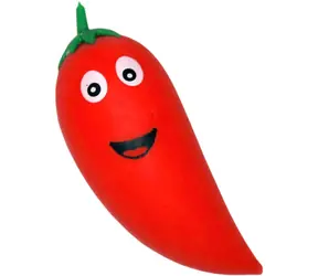 Mačkací paprička Chilli / Antistresová hračka / strečová zelenina / 15 cm