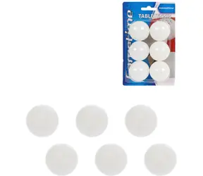 2-Play Míček na stolní tenis bílý / 6 ks / O 4 cm