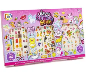 PEPPA PIG Tetovací studio The Ultimate růžové / 200+ tetovaček / 14 archů / pro holky / od 7 let