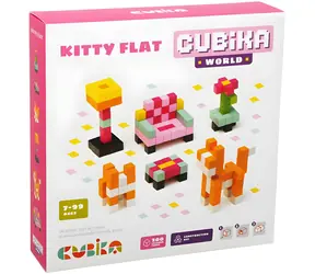 CUBIKA Mozaika Pixel Pokojík s kočičkou / 200 dílků 1x1 cm / od 7 let