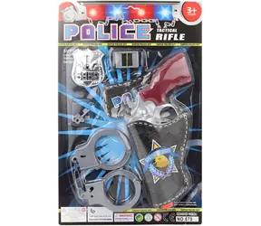 ORION Policejní sada s pistolí, pouzdrem a pouty / Doplňky: odznak, klíčky, řemínek / Plast / od 3 let