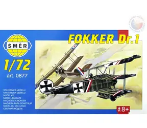 SMĚR Plastikový model Fokker Dr.I / Letadlo / 1:72 / 8,1x9,98 cm / od 8 let