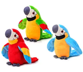 Plyšový papoušek 15 cm / 3 barvy / od 0 měsíců