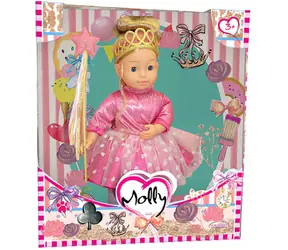 BAMBOLINA Panenka Molly princezna zpívající / 40 cm / 3 písničky / mrkací oči / od 3 let