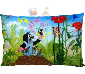 MORAVSKÁ ÚSTŘEDNA Polštář Krtek se zrcátkem / 45 x 30 cm / textil / Předškoláci