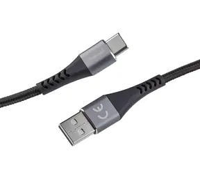 Intenso A315C černá / Nabíjecí a datový kabel / USB-A - USB-C / 1,5 m