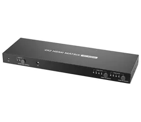 PremiumCord HDMI matrix switch 4:2 / Video přepínač / UHD 4K 60Hz / HDR / dálkový ovladač