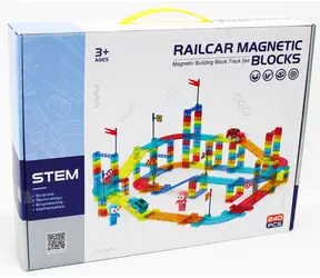 SPARKYS Magnetická závodní dráha 240 ks + elektrické auto / Materiál kov, plast / od 3 let