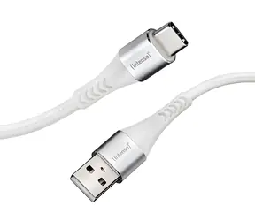 Intenso A315C bílá / Nabíjecí a datový kabel / USB-A - USB-C / 1,5 m / PD 60W