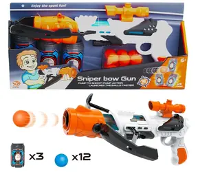 SPARKYS Puška na pěnové míčky se zaměřovačem / Dětská zbraň / 12 míčků / od 5 let
