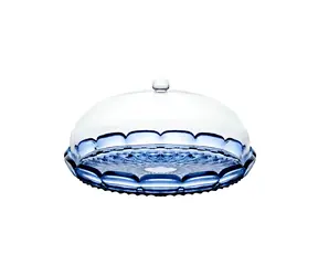 Guzzini Vanity modrá / Podnos na dort s krytem