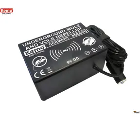 KEMO M069N / Ultrazvukový odpuzovač krtků a hrabošů / 9V DC / dosah 1000 m2
