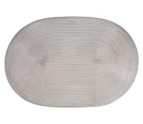 Continenta Prostírání oválné šedé / Prostírání / syntetická vlákna / 45 x 31 cm