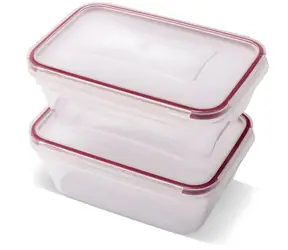 Lamart LT6062 CLIP čirá / Sada dóz na potraviny / 2 ks / 2x 700 ml / plast
